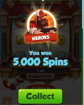 Today free coin master spins 2019